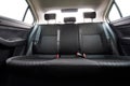 Clean grey modern car backseat