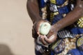 Clean Hands Symbol - African black boy cleaning Hands with soapy Royalty Free Stock Photo