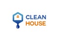 Clean House Drop Logo Design