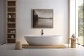 Bathroom indoor room bathtub interior modern design house architecture apartment interior Royalty Free Stock Photo