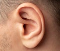 Clean human ear close up Royalty Free Stock Photo