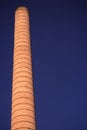 Clean industrial smoke stack, chimney Royalty Free Stock Photo