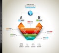 Clean Infographic Layout Template for data and information analysis