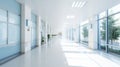 Clean Interior of hospital white tone background