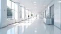 Clean Interior of hospital white tone background