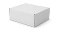 White Blank Cardboard Packaging Box Mockup on Isolated Background Royalty Free Stock Photo