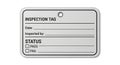 Inspection Tag with Pass Fail Status Royalty Free Stock Photo