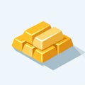 Stack of Shiny Gold Bars Royalty Free Stock Photo