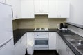 Clean kitchen area in hotel room Royalty Free Stock Photo