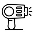 Clean laser hair removal icon, outline style