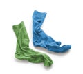 Clean laundered men`s socks