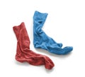 Clean laundered men`s socks