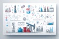Interactive Dashboard Featuring Oil and Gas Icons With Clean Layout for Industry Analytics and Insights