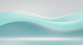 Clean Light Blue and White Abstract Background With Smooth Wavy Forms and Subtle Reflections Royalty Free Stock Photo