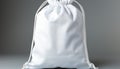 Clean linen sack, a symbol of luxury, full of gifts generated by AI Royalty Free Stock Photo