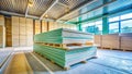 Clean Lines and Precise Stacks A Professional Photography of Drywall Sheets for Interior Wall Construction Royalty Free Stock Photo