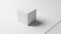 And clean lines with uniform lighting enhancing the cube s three Royalty Free Stock Photo