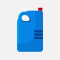 Clean liquid vector illustration bottle household design. Wash domestic detergent hygiene blue container. Chemical plastic