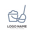 Clean and maintenance logo icon design