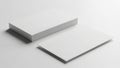 Clean and minimal mockup featuring a stack of blank white business cards and a single card Royalty Free Stock Photo