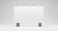 Blank White Billboard Mockup on  Light Background Royalty Free Stock Photo