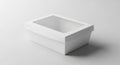 Blank White Packaging Box with Transparent Window Lid Mockup Royalty Free Stock Photo