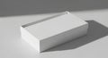 White Blank Rectangular Box Mockup with Shadow Royalty Free Stock Photo