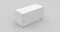 White Blank Rectangular Box Mockup on Gray Background Royalty Free Stock Photo
