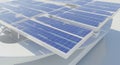 Modern Solar Panel Array Design Royalty Free Stock Photo