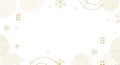 Elegant Gold Geometric Pattern on White Background Royalty Free Stock Photo