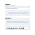 Digital Interface: Cybersecurity Breach and System Outage Alerts Royalty Free Stock Photo