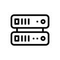 Server Rack Icon Royalty Free Stock Photo