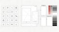 UI UX Design Wireframe Concept Royalty Free Stock Photo