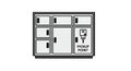 Illustrated Pickup Point Locker Royalty Free Stock Photo