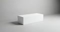 White Box Mockup, Rectangle Package, Blank Product Display Royalty Free Stock Photo