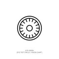 Eye Vision Test Circle Icon Royalty Free Stock Photo