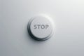 Simple Stop Button with Sans-Serif Font