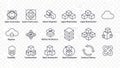 IT Transformation and Development Icons Set Royalty Free Stock Photo