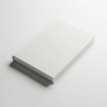 Blank Book Mockup on White Background Royalty Free Stock Photo