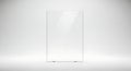 Clear Acrylic Barrier Panel on White Background Royalty Free Stock Photo