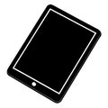 Simple Vector Illustration of a Modern Tablet Royalty Free Stock Photo