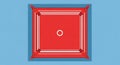 Minimalist Boxing Ring Top View Illustration Royalty Free Stock Photo