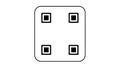 QR Code Finder Pattern Icon Royalty Free Stock Photo