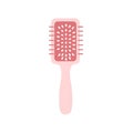 Pink Paddle Hair Brush Icon Royalty Free Stock Photo