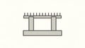 Reinforced Concrete Structural Element Icon Royalty Free Stock Photo