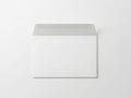 White rectangular box on a plain white background for product display or packaging mockup purposes isolated on white background Royalty Free Stock Photo