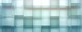 Clean and minimalistic business backdrop with a grid of transparent squares, conveying transparency, clarity panorama Royalty Free Stock Photo