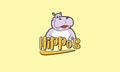 Clean and moder Hippo Mascot