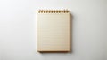 Clean and Modern Blank Notepad Mockup Showcase Your Stationery Design with This Elegant White Paper Note Template Royalty Free Stock Photo