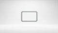 Minimalist 3D Floating Gray Frame Icon for User Interface Design on White Background Royalty Free Stock Photo